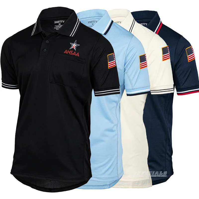 Button-front Blouse-AHSAA Dye Sublimated Logo Umpire Shirts