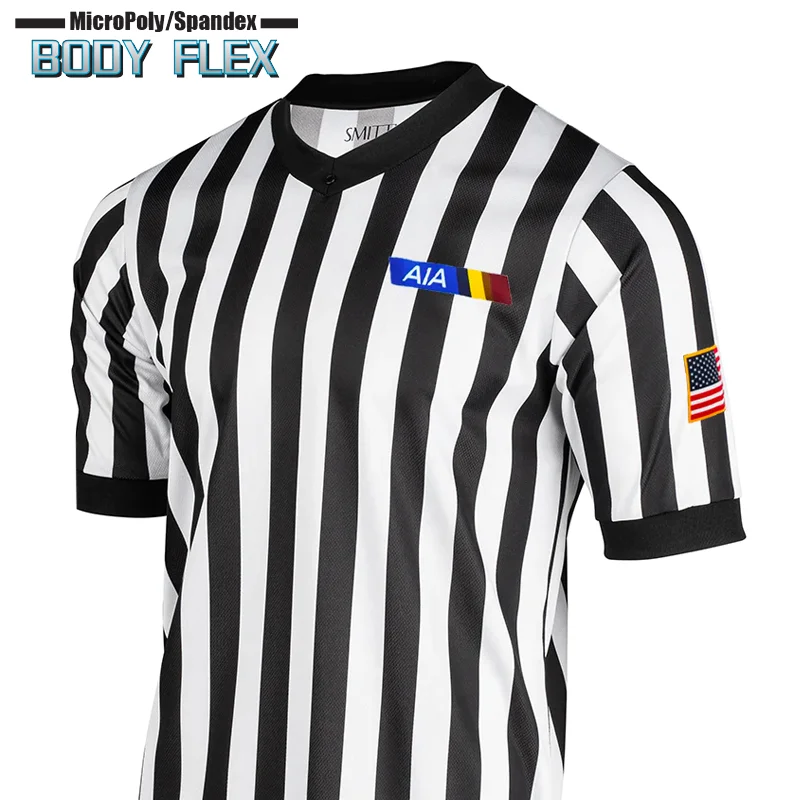 Striped Shirt-AIA Arizona Logo Body Flex Basketball Referee Shirt