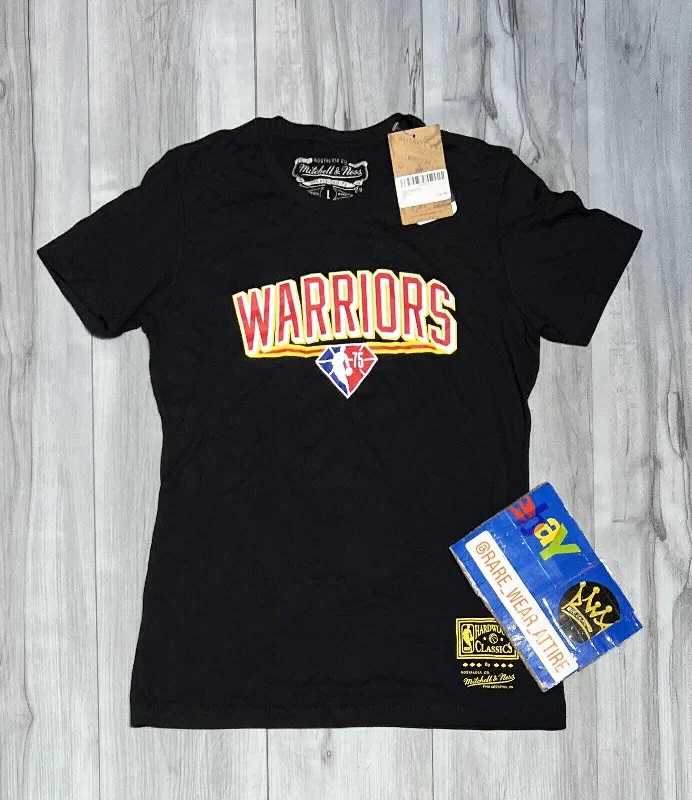 Wide Collar Shirt-basketball Mitchell ness Golden State Warriors Curry NBA Jersey 75th shirt new L