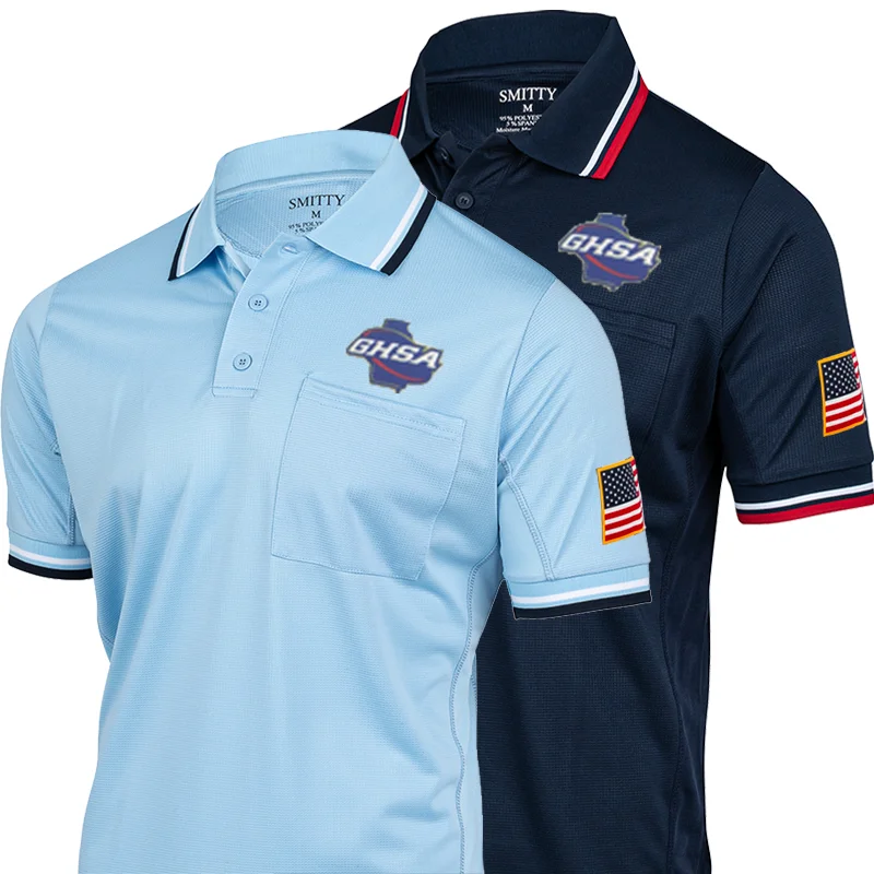 Cropped Blouse-GHSA Logo Dye Sublimated Umpire Shirts