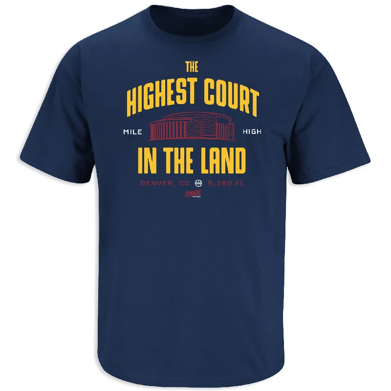 High-waisted Blouse-Highest Court in the Land Shirt | Denver Pro Basketball Apparel | Shop Unlicensed Denver Gear