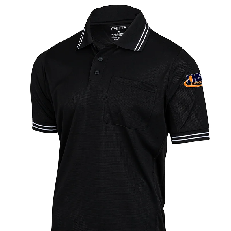 Pleated Blouse-Illinois Logo Black Umpire Shirts