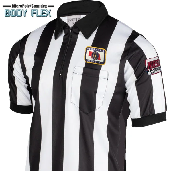 Pleated Blouse-Nebraska Logo Body Flex Football Shirt