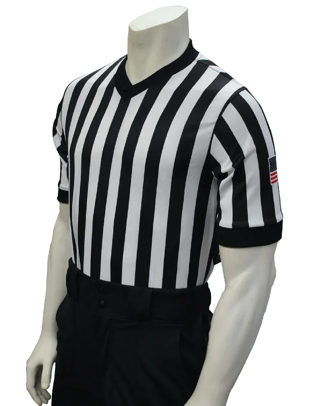 Silk Shirt-Smitty | USA-200 | Performance Mesh Referee Shirt w/ Sublimated Flag